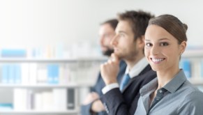 Business people at the seminar